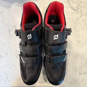 Peloton Black and Red Cycling Shoes